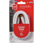 RCA 6 Ft. White Digital RG6 Coaxial Cable Image 1